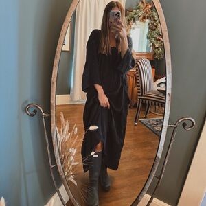 Free people Roam More maxi dress in black sz large